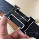 AAA Mens Leather Belt for Replica Hermes - Black and Silver buckle (8)_th.jpg